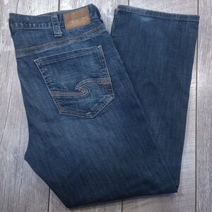 Silver Jeans Grayson Jeans Mens 38x32 Blue Straight Easy Fit Denim Looe Pants